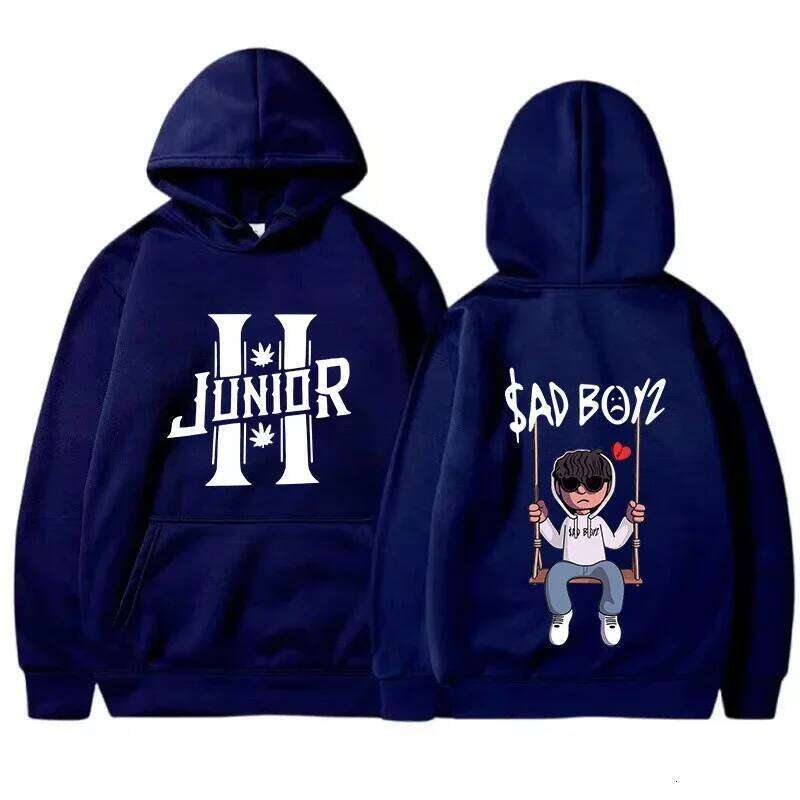 Spring Men's Hoodies Junior H Sad Boys Harajuku Girls Hip Hop Pullover Fancy Music Gift Casual Loose Comfortable Sweatshirt X260107