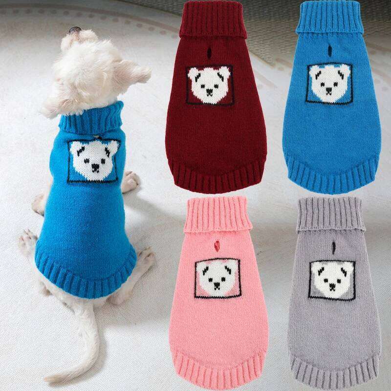 Winter Warm Dog for Small Medium Dogs Puppy Knitting Sweater Pet Vest Clothes Kitty Outfits 26H0107