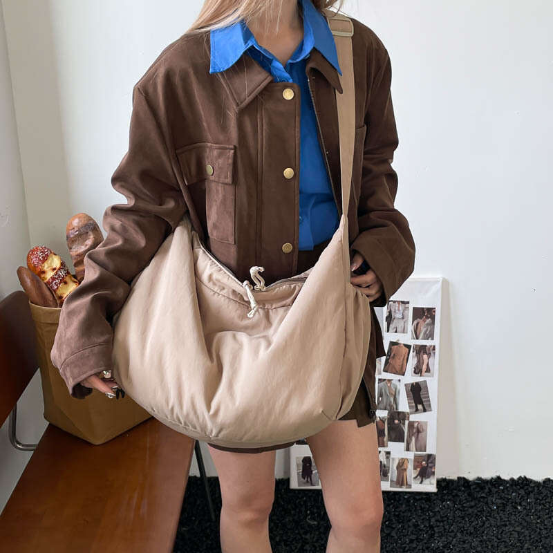 Crossbody for Women 2026 New Large Capacity Dumpling College Student Casual Simple Versatile Shoulder Tote Bag Trendy