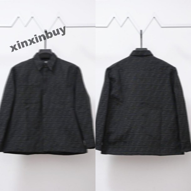 xinxinbuy Designer coats Jacket Men Women Roma Foggy Double letter jacquard fabric denim Italy Long Sleeve Man Paris red blue black white khaki L-2XL