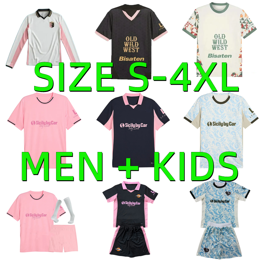 XXXL 4XL 25 26 Palermos F.C. Soccer Jerseys 2025 2026 125th anniversary POHJANPALO GOMES LE DOUARON PIEROZZI RANOCCHIA GYASI Football Shirts Uniforms Men Kids Kits