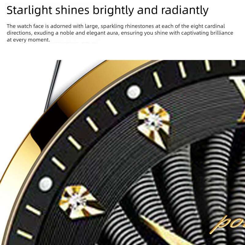 DHwatches Men's Luminous Waterproof Watch, Date Quartz Wristwatch with Leather Strap, 50M Diver Style Casual Men's Watch