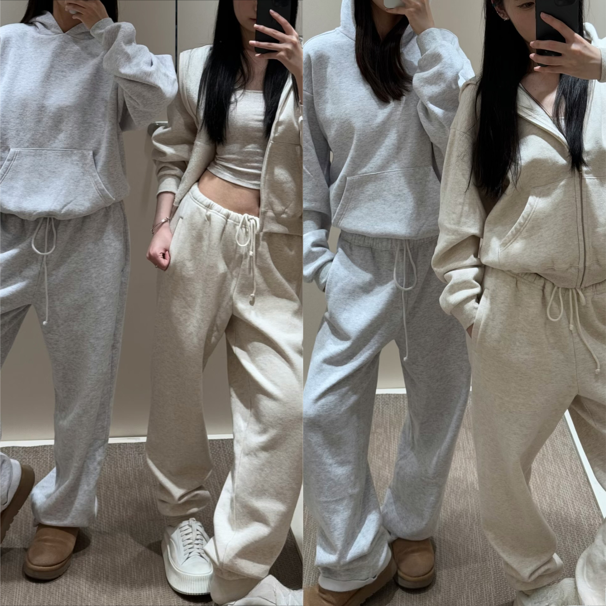 2026 New KIM Skimss Designer lounge set Sweater Pants Cotton Set for Ladies Outfit Full Zip Up Hoodie Pink Jacket Zip + Pants Sweatpants Outfit Sports Sportswear