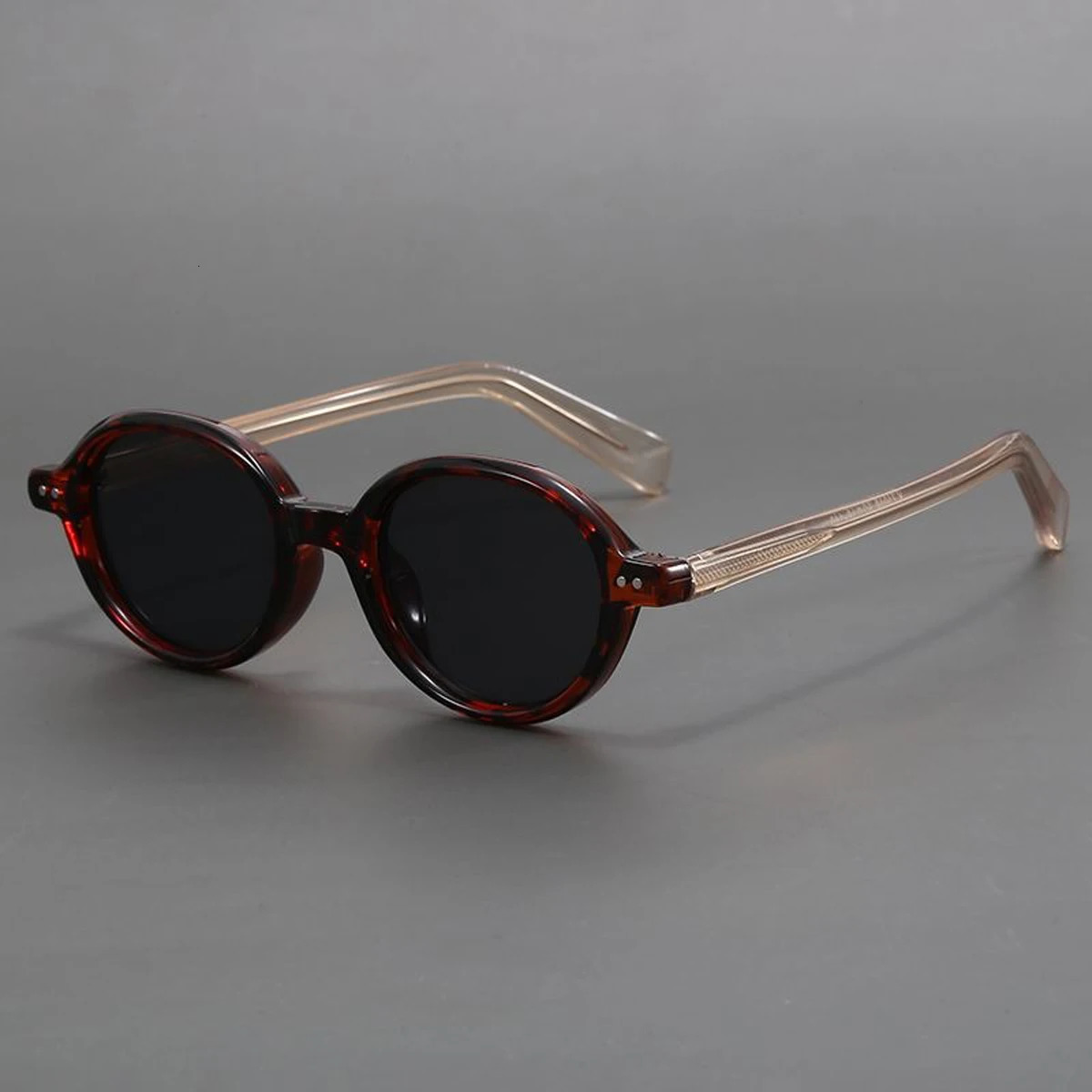 Acetate Small Round Sunglasses Polarized Mens Japanese Unisex Oval Sunglasses Women Retro TR90 Acetate Men260106