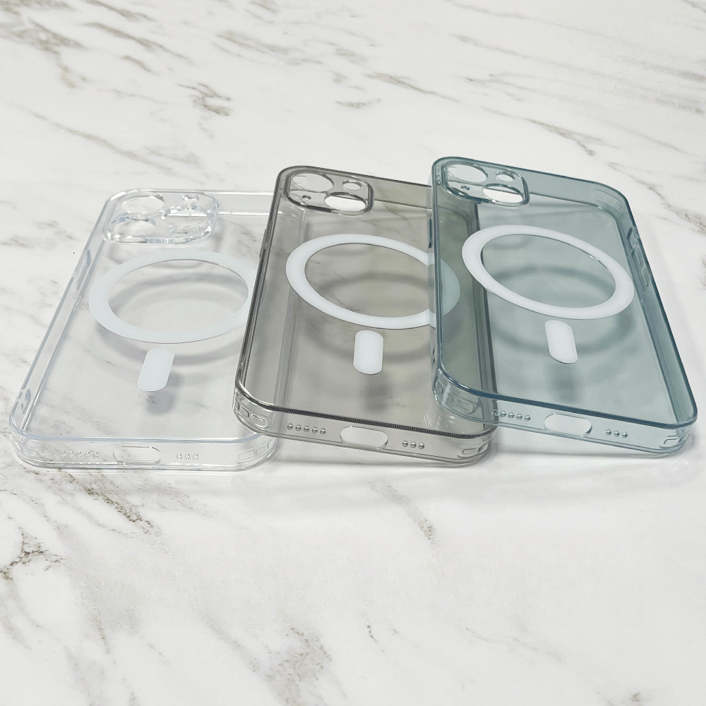 Transparent Glass Magnetic Official Magsafe Phone Case Compatible with iPhone 17 Apple 16 Pro Matte Protective Cover