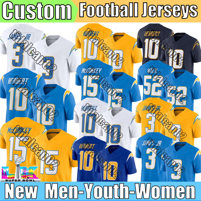 Los Angeles city ChargersS jersey 15 McConkey Bosa Dicker Dissly Hampton Alt Jerseys McConkey Bosa Tomlinson Seau Rice Football Jerseys