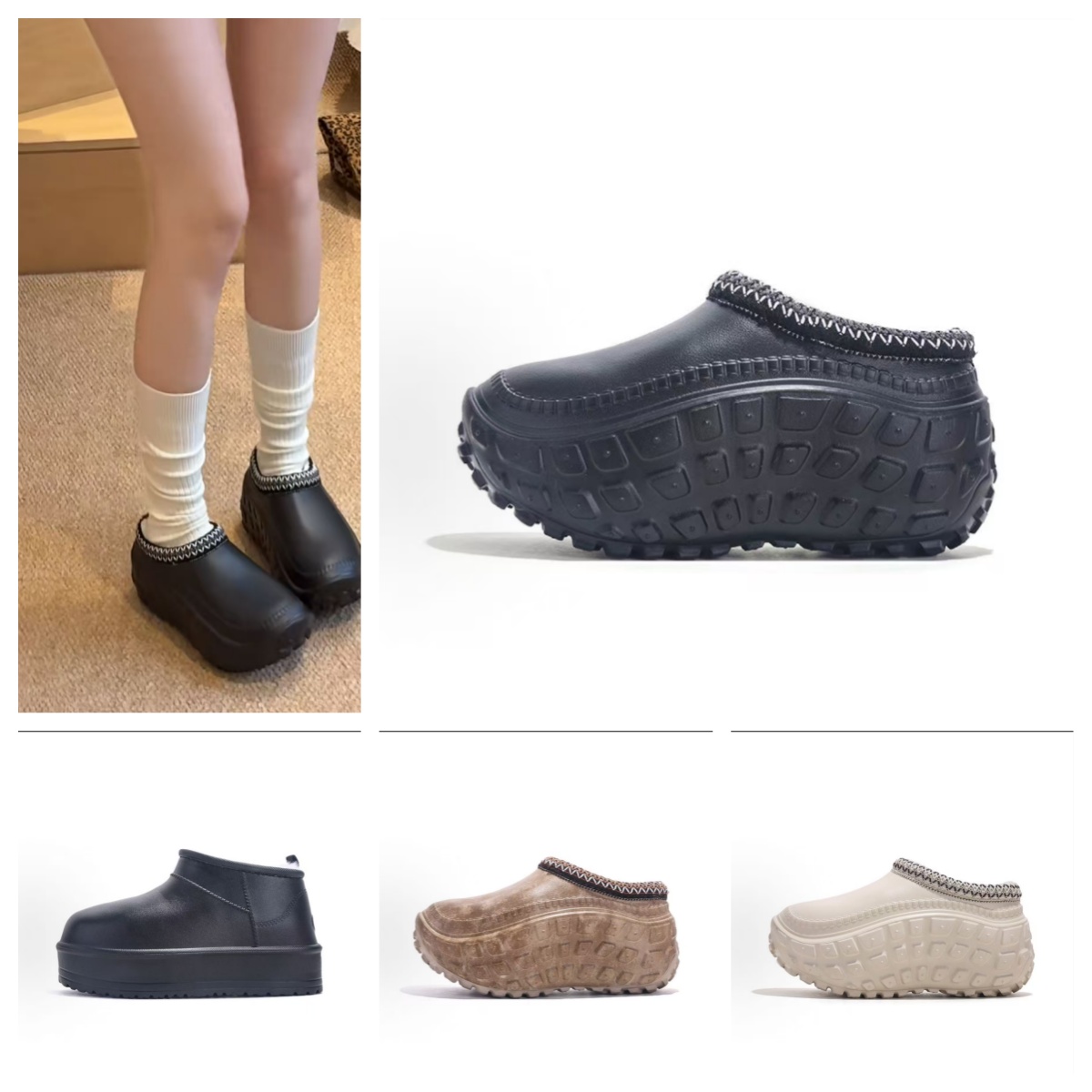 Top quality designer wome men Leather furry boot canvas boots Luxury booties sneakers platform shoes Unisex casual trainers with box Eur 35-45