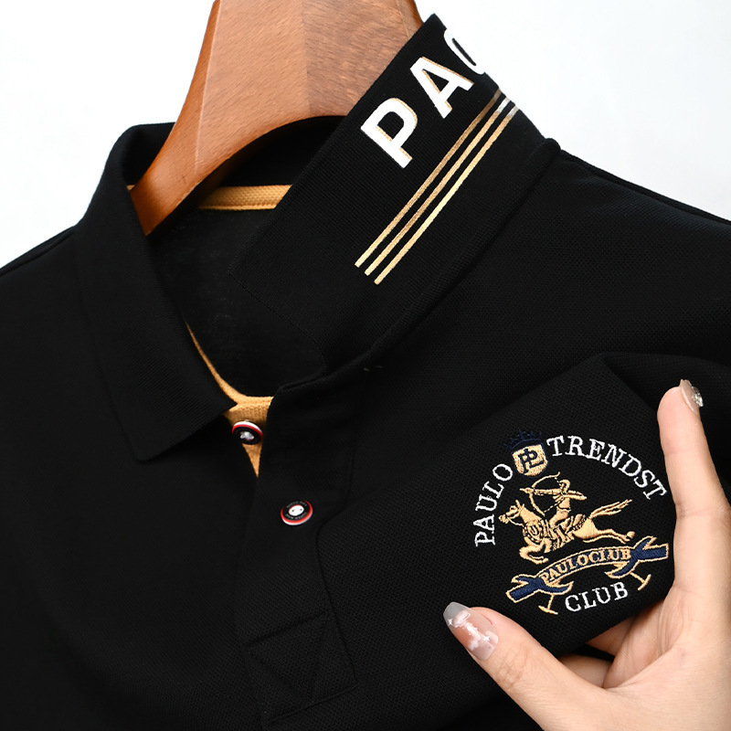 2026 New Designers' Clothing Luxury Polo Shirt Summer Men's Outdoor Leisure Short-sleeved Polo Collar T-shirt Top