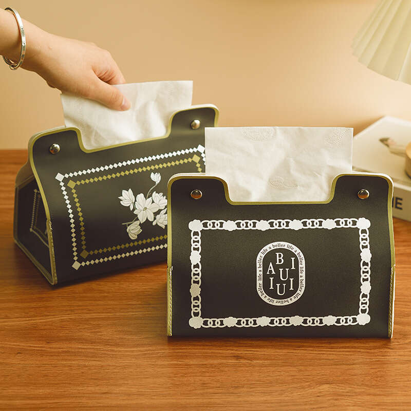 American Style High Aesthetic Light Luxury Home Car Tissue Vintage Creative Cosmetic Storage Box