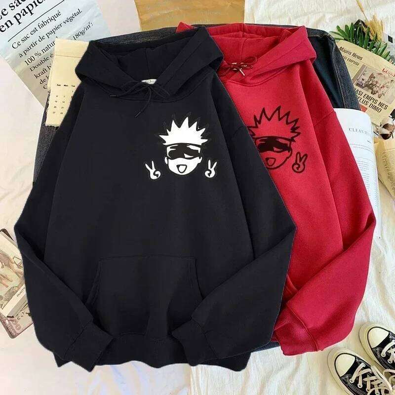 Jujutsu Kaisen unisex hooded sweatshirt Dos Deshos Anime Kawai Gojo Satoru Street Comfort Top XJ260107