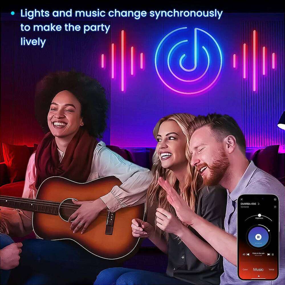 LED Neon Rope Lights, Lights For Bedroom Flexible LED Light With Remote And APP Control RGB Lighting Strip X260107