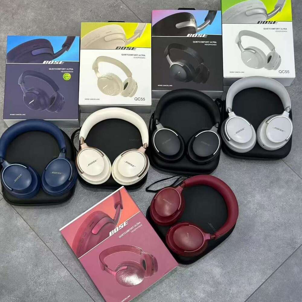 Bluetooth over-ear headphones - noise-canceling wireless headphones - foldable with leather cover H260107