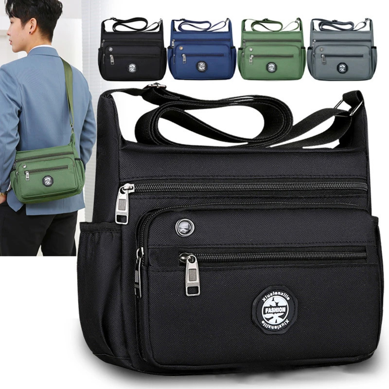 Mens Messenger Bag Crossbody Shoulder Bags Men Large Sling Pack For Work Business Waterproof Oxford Packs Satchel Purse 260106