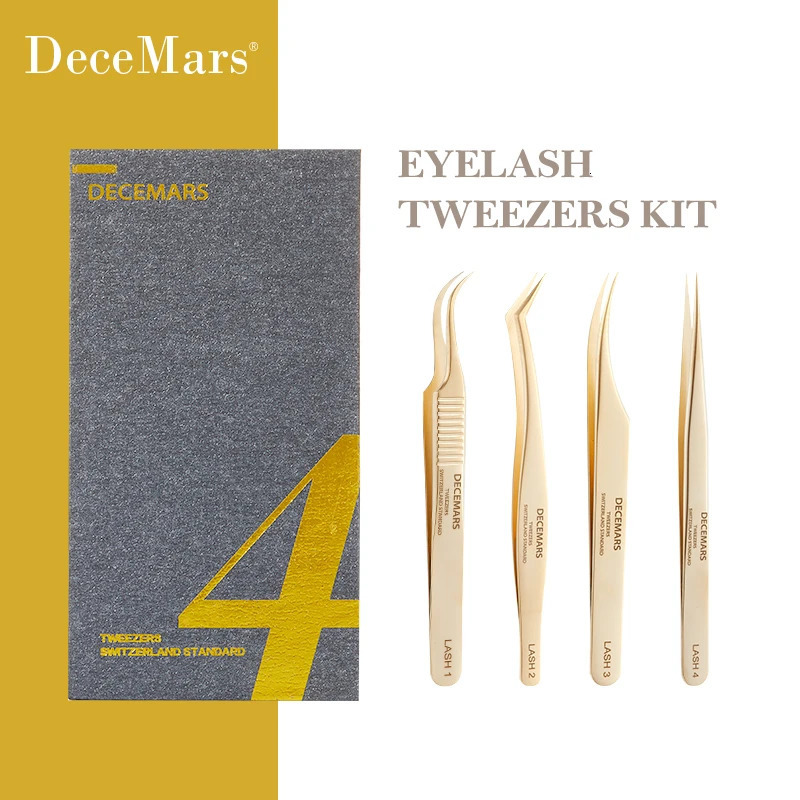 DeceMars Eyelash Extension Tweezers Kit 251231
