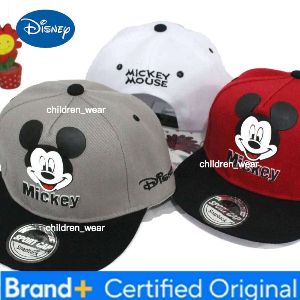 Disney Mickey Children Cartoon Baseball Cap peaked Caps Baby Girls Boys Adjustable Kids Hat festival Outdoor Sunscreen gift H260107