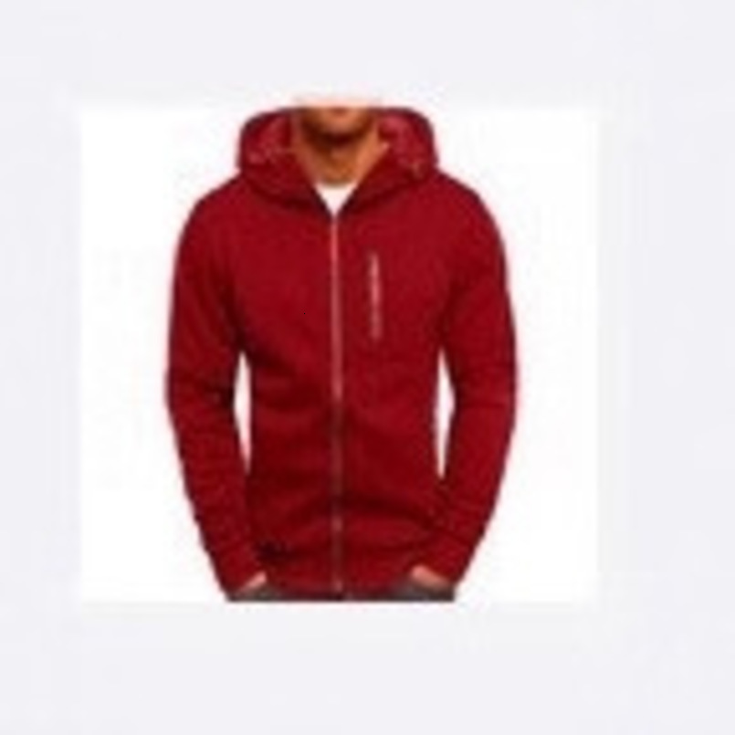 Cross-Border Foreign Trade European American Spring and Autumn Sports Casual Fitness Loose Zipper Solid Color Hoodie Men's Hooded Cardigan