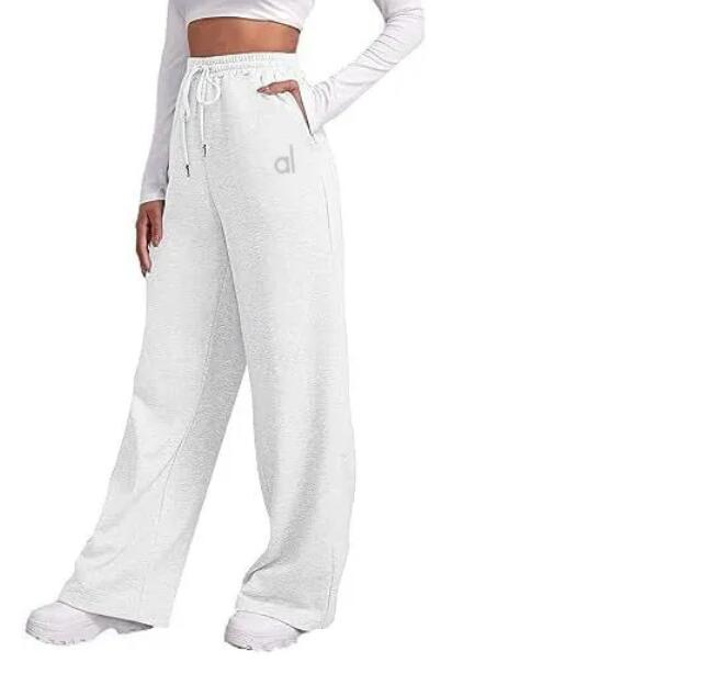 Designer Womens Yoga Pants Letter Print Winter Autumn Sports Wide Leg Women Trousers Quick Drying Elastic Knit High Waist Joggers Lady pant