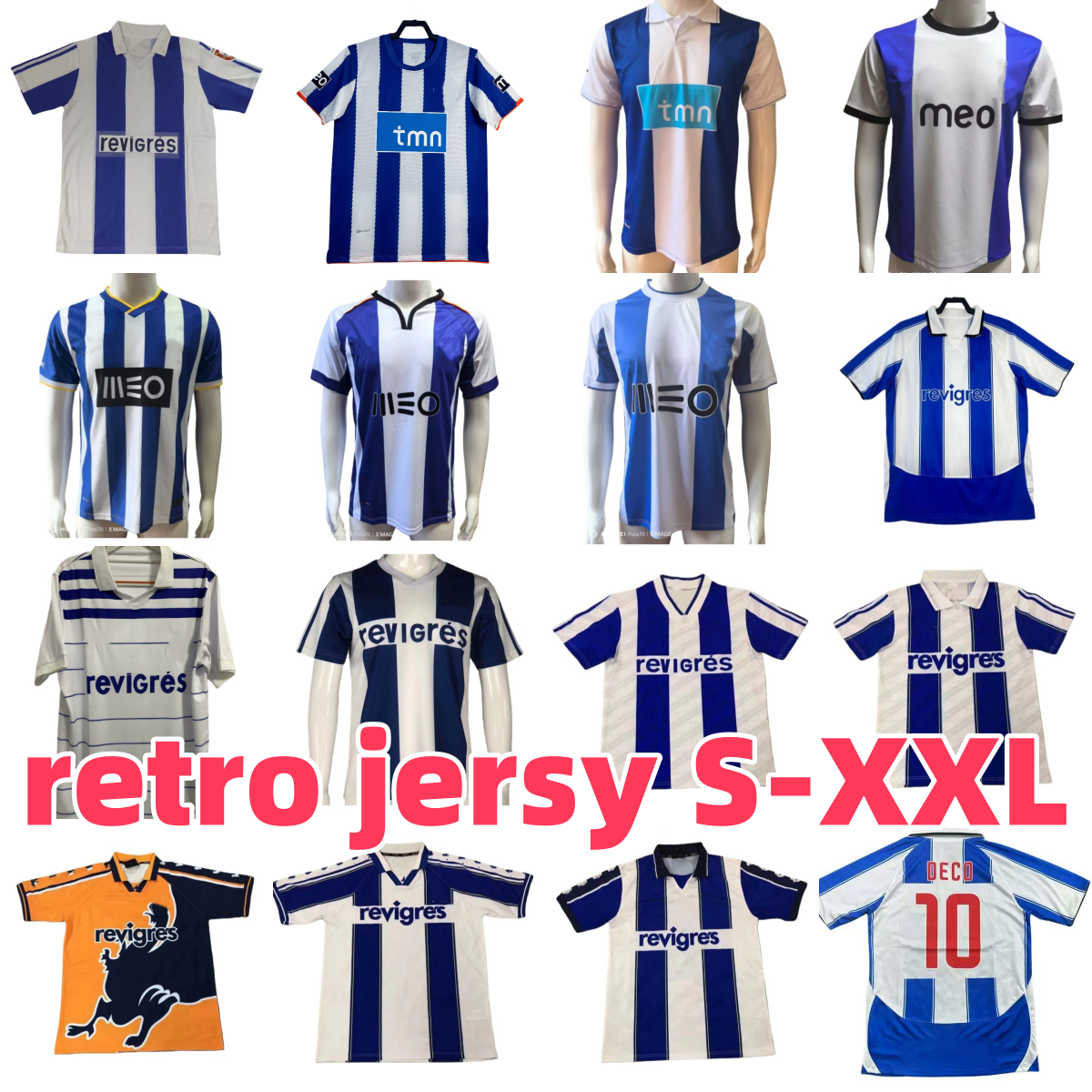 1990 93 94 95 97 99 00 Retro Porto Soccer Jerseys 2001 03 04 09 10 12 13 14 15 17 18 Cup Final home away classic Uniform McCARTHY DERLEI finals Vintage Football Shirt Portos
