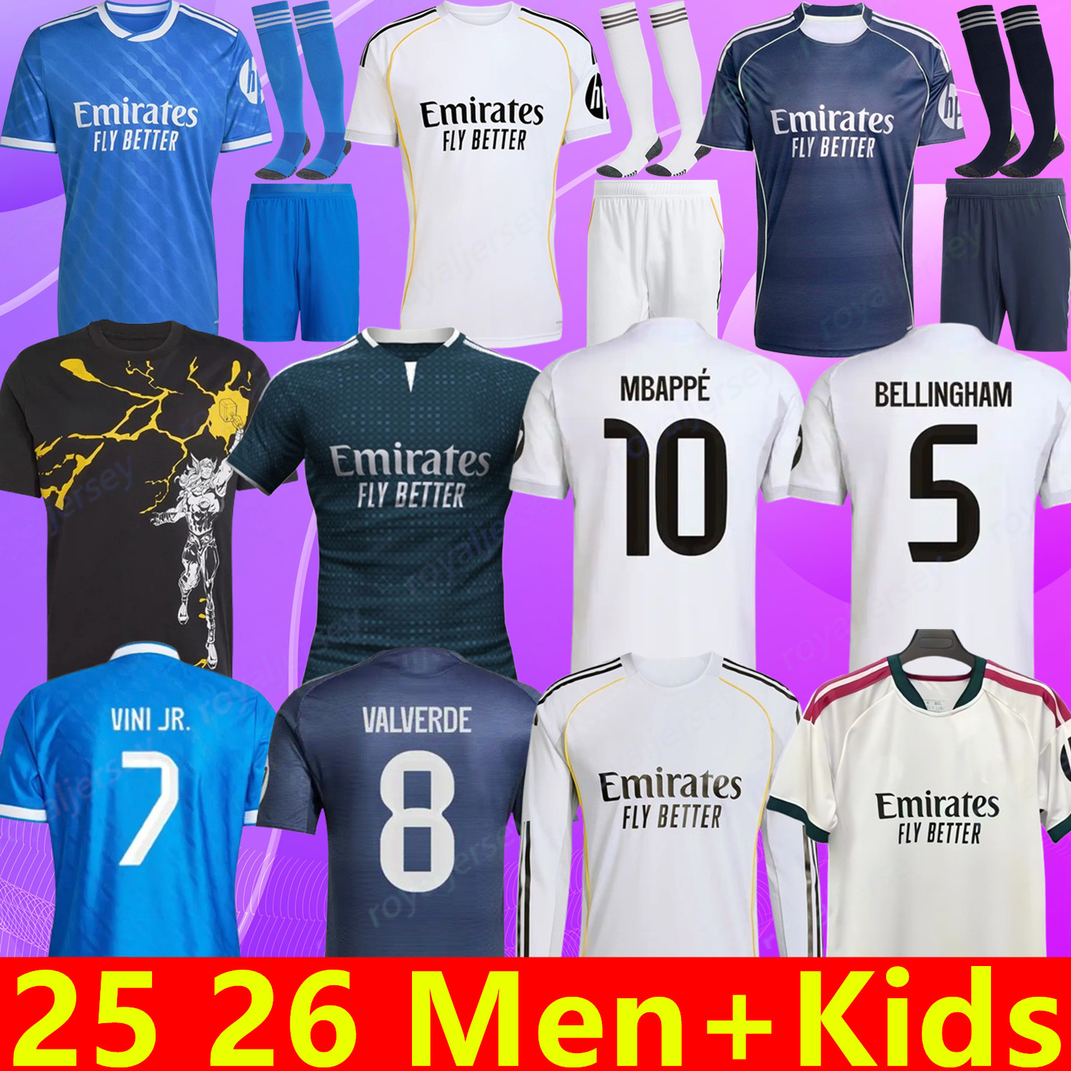 25 26 27 MBAPPE BELLINGHAM soccer jerseys VINI JR RONALDO ARDA GULER SOCCER TCHOUAMENI 2025 2026 2027 football shirt MODRIC VALVERDE Camiseta fans player men kids kit