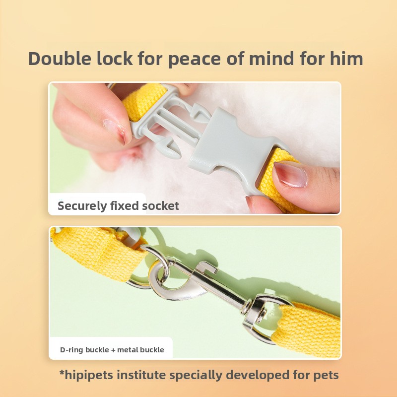 Teddy Small Dog Cat Vest Harness Leash with Reflective Stripes and Cute 3D Accessories for Walking Safety