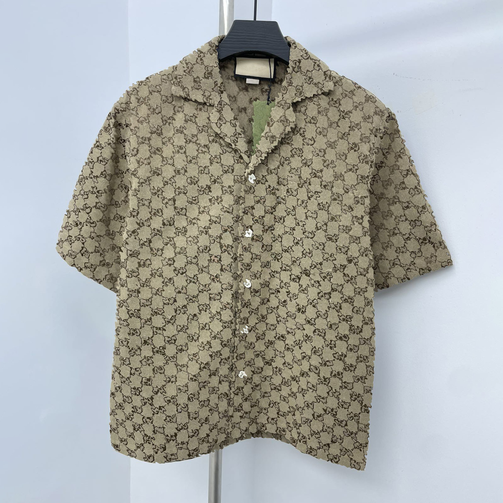 High quality designer men's clothing men's shirt men's casual shirt classic men's button up shirt top men's suit basic shirt men's G small jacquard shirt