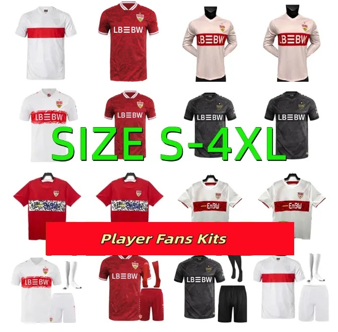 025 2026 STUTTgArT RETRO Soccer JerseysGomez DEMIROVIC MILLOT UNDAV FUHRICH LEWELING STILLER KARAZOR VAGNOMAN 25 26 Home Away football shirts KIds KIT New Season