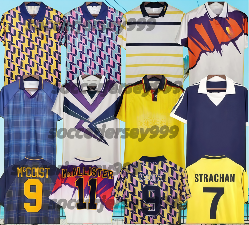 Retro 1978 1982 1986 1990 World Cup Scotland football shirts Soccer Jerseys 1991 1992 1993 1994 1996 1998 2000 Vintage jersey Collection STACHAN McSTAY DALGLISH