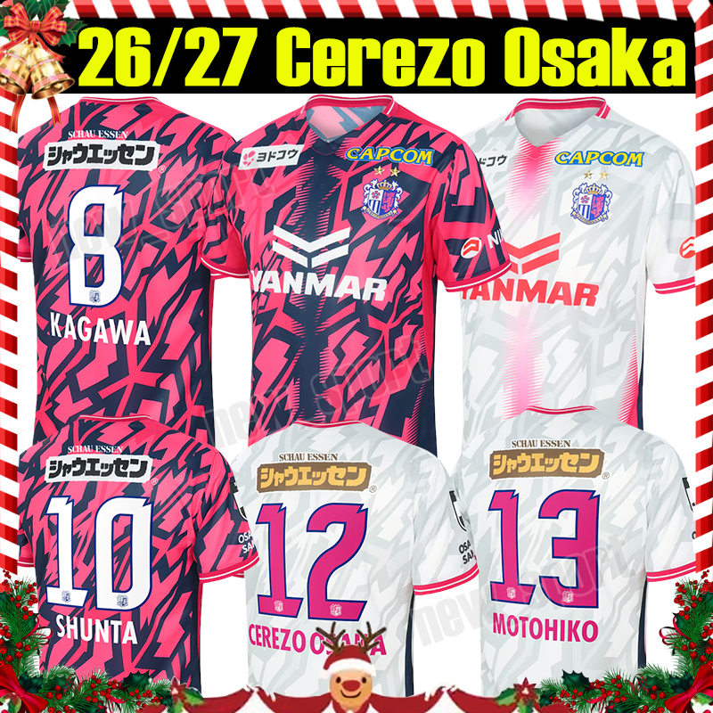 4XL 2026 27 Cerezo Osaka Soccer Jerseys ANDRADE NAKAJIMA KAGAWA L.FERNANDES YOSHINO SHUNTA YUICHI NOBORIZATO Fans Version J1 league 26/27 Home Jersey Football Shirts
