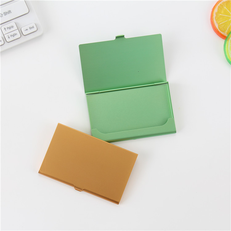 Business card holder Mens business creativity mens and womens personality metal business card case printed and engraved business card holder gift 2207