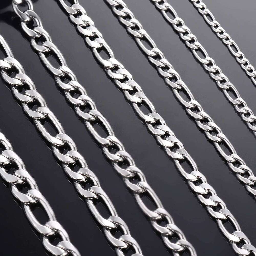 Wholesale 40-75cm 925 Sterling Silver Necklace 2/4/6/8/10/12mm Figaro Chain Lobster Buckle Necklaces Men Woman Fashion Jewelry