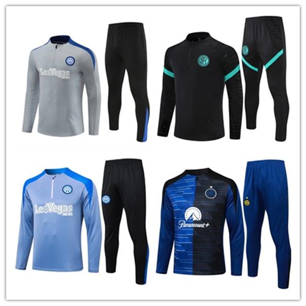25 26 iNter adult tracksuit kids soccer training suit set 2025 2026 milans ERIKSEN VIDAL BARELLA HAKIMI football CHILD tracksuits jogging kit