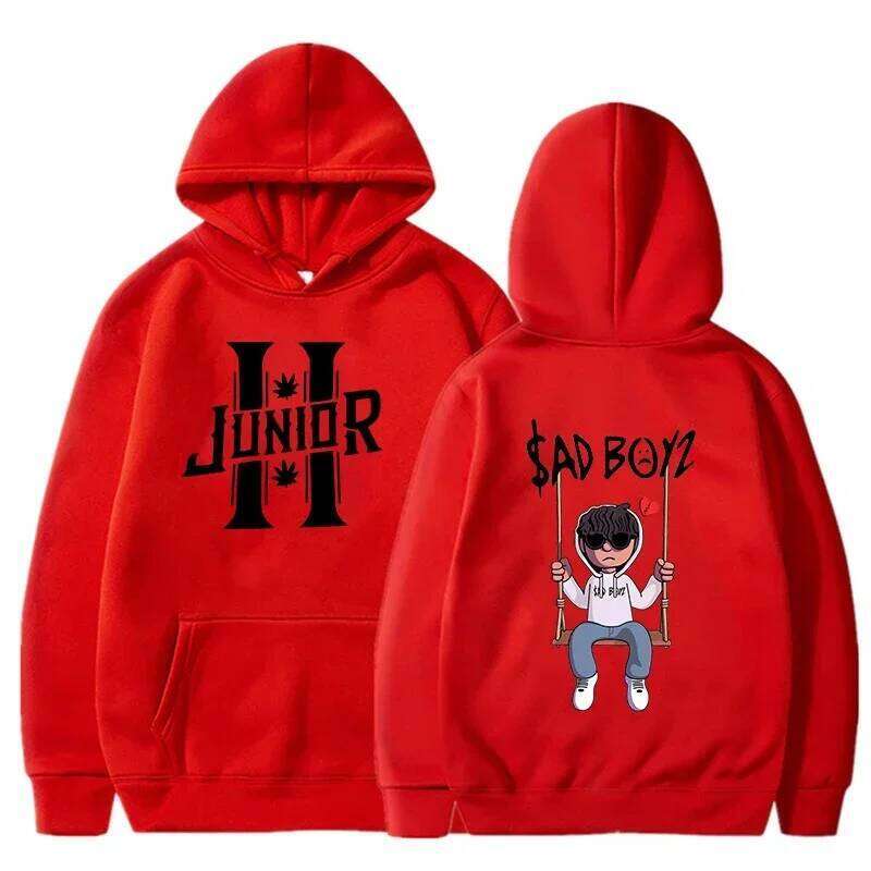 Spring Men's Hoodies Junior H Sad Boys Harajuku Girls Hip Hop Pullover Fancy Music Gift Casual Loose Comfortable Sweatshirt X260107