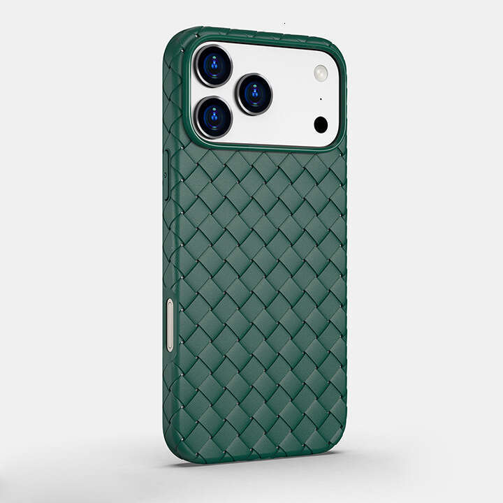 New Style Compatible With Apple 17 16 Woven Pattern Phone Case Lightweight Full Coverage Pro Couple Air Shockproof Max Protective Cover
