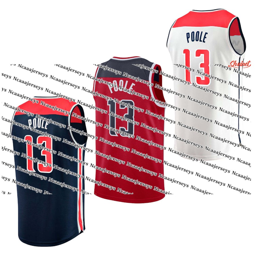 Custom 13 PooleKyle Kuzma Basketball Jerseys Deni Avdija Wizard Tyus Jones Corey Kispert Daniel Gafford Bilal Coulibaly Johnny Davis 2023 2024 City