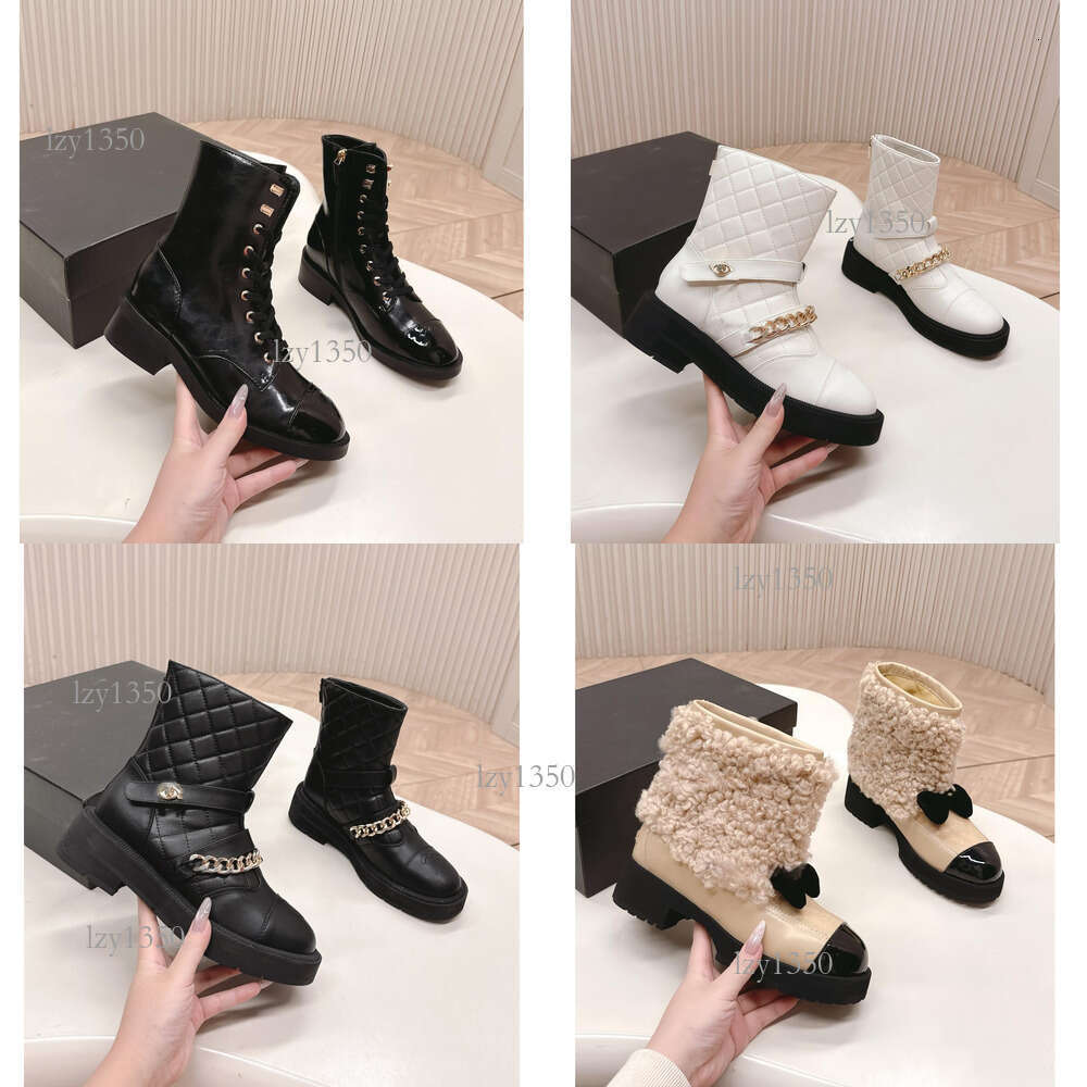 Designer C Leather Ankle Luxury Boots Good quality Fashion Women Winter Autumn Woman Ccity Motorcycle Boot Superior quality top