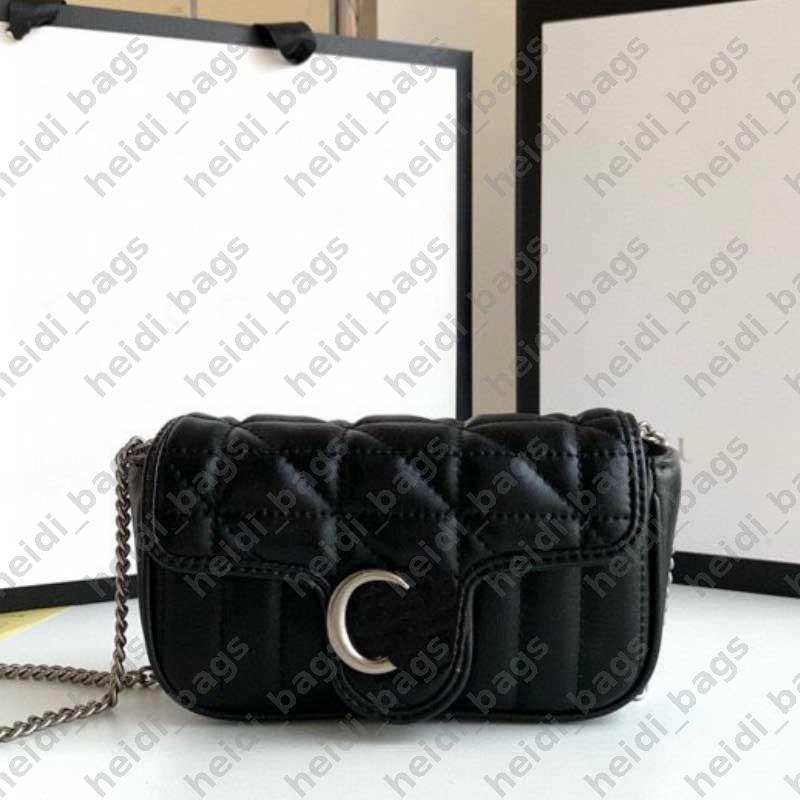 Brand Wave Pattern Handbag Women Luxury Casual Quilted Chain Crossbody Bag Saddle Leather Letter Shoulder Bag -12 Lady Street Style Clutch Bags EXS26010704