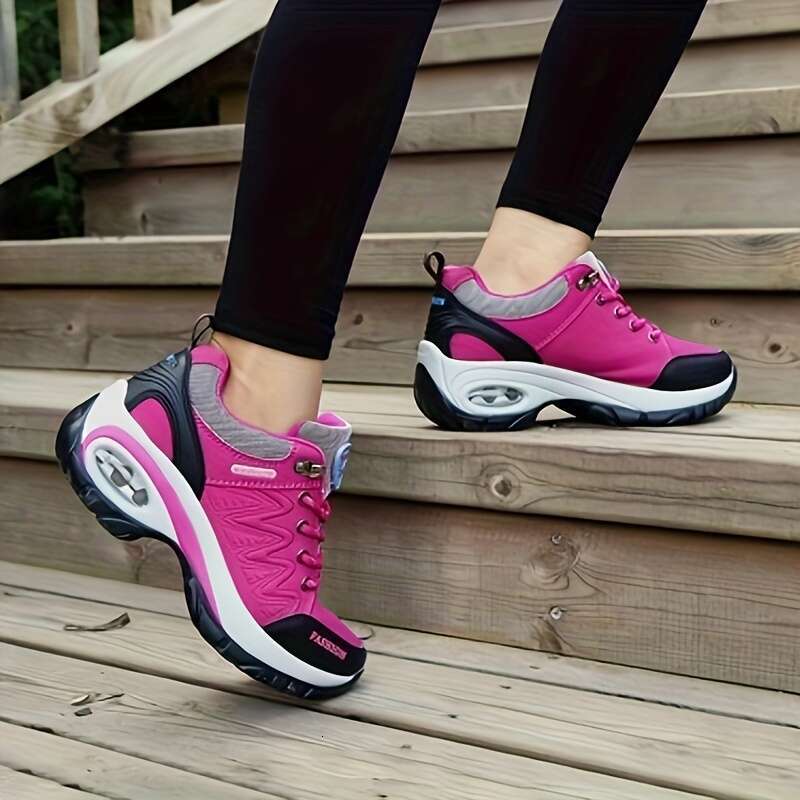 ZULINNA Athletic Shoes Women S Low Top Hiking Sneakers Embroidered All Season Lace Up Round Toe Microfiber Upper Sole Casual Walking Running Trainers
