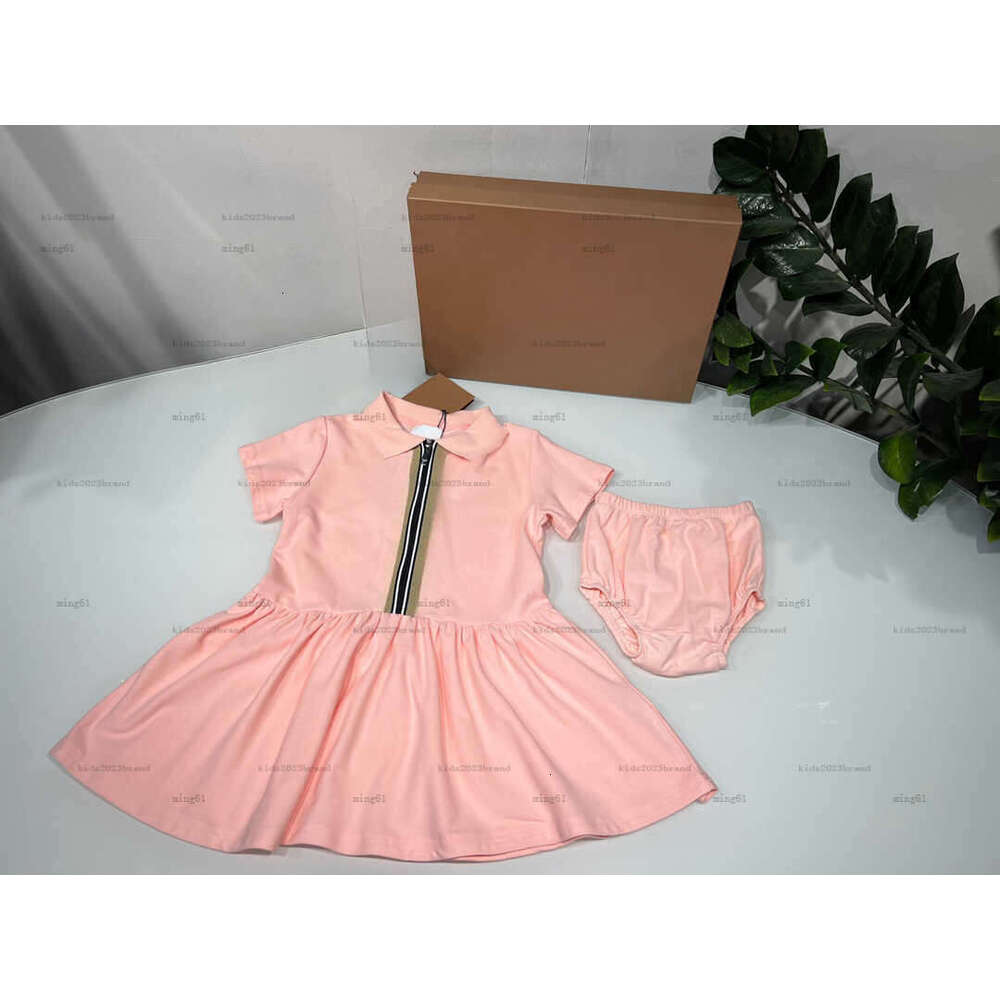 New newborn jumpsuits doll collar toddler dress Summer infant bodysuit girl skirt And underwear A141X04N034
