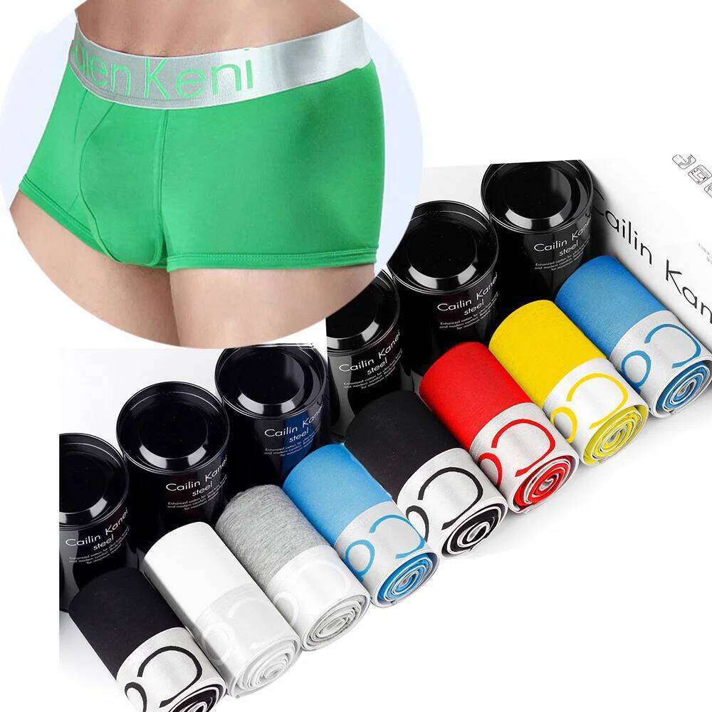 10 Pcs/lot Boxershorts Soft Underwear Men Printed Shorts Bulge Pouch Underpants Boxer Mens Sexy Calzoncillo C260107