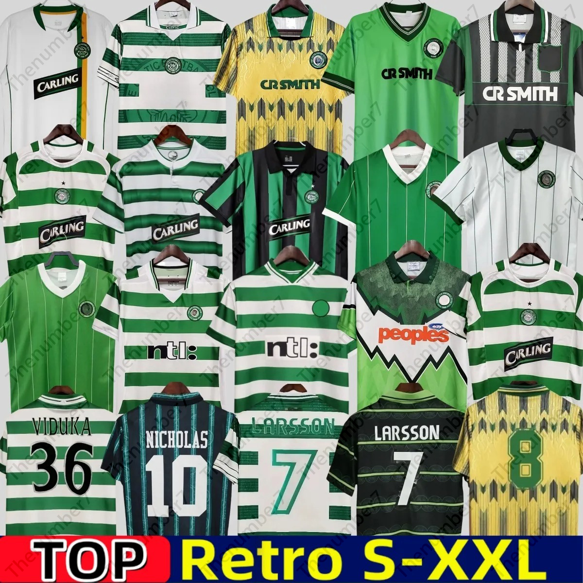 Retro celtis Soccer Jerseys celticfc 84 86 91 92 94 96 97 05 06 football shirts Celts LARSSON SUTTON NAKAMURA KEANE Classic Retrio kits 1991 1994 2005 2006 DALGLISH