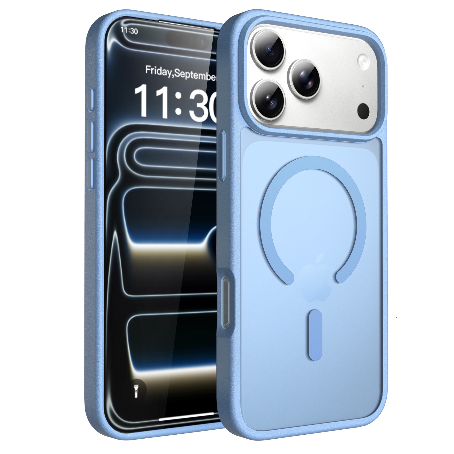 Cross-border Apple 17pm Phone Case Magnetic 16pro Skin Feel Anti-drop iPhone 15 Pro Max Matte Protective Cover