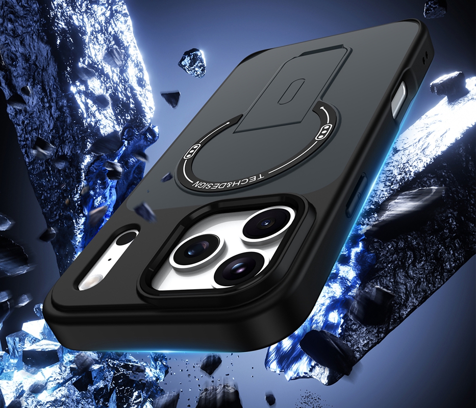 Magnet Wireless Charging Shockproof Case For Iphone 17 Air 16E 16 Plus 15 14 Pro Max 13 Hybrid Hard PC Soft TPU Fashion Business Holder Magnetic Kicks