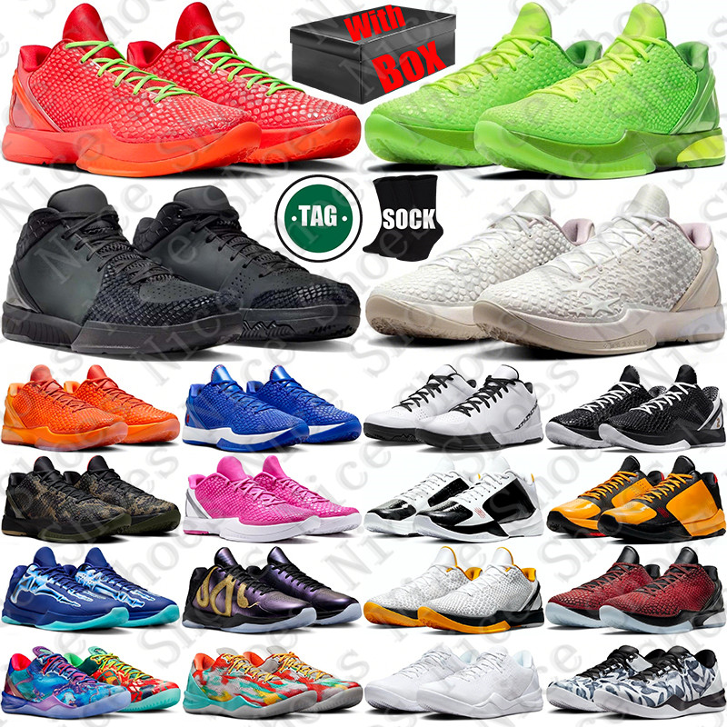 With Box Designer 5 6 8 Mamba Grinch protro Basketball Shoes sneakers for 5s 6s Mambacita mens womens 8s trainers Sports runners size 36-46