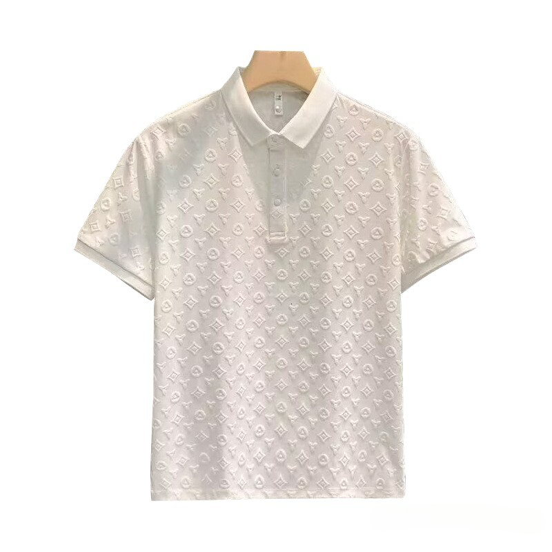 Men's Polos Men's Tees Polos Clothes Summer New Fashion Slim Fit Short Turn-Down Collar Half Sleeve Men's Clothing Daily Outfit