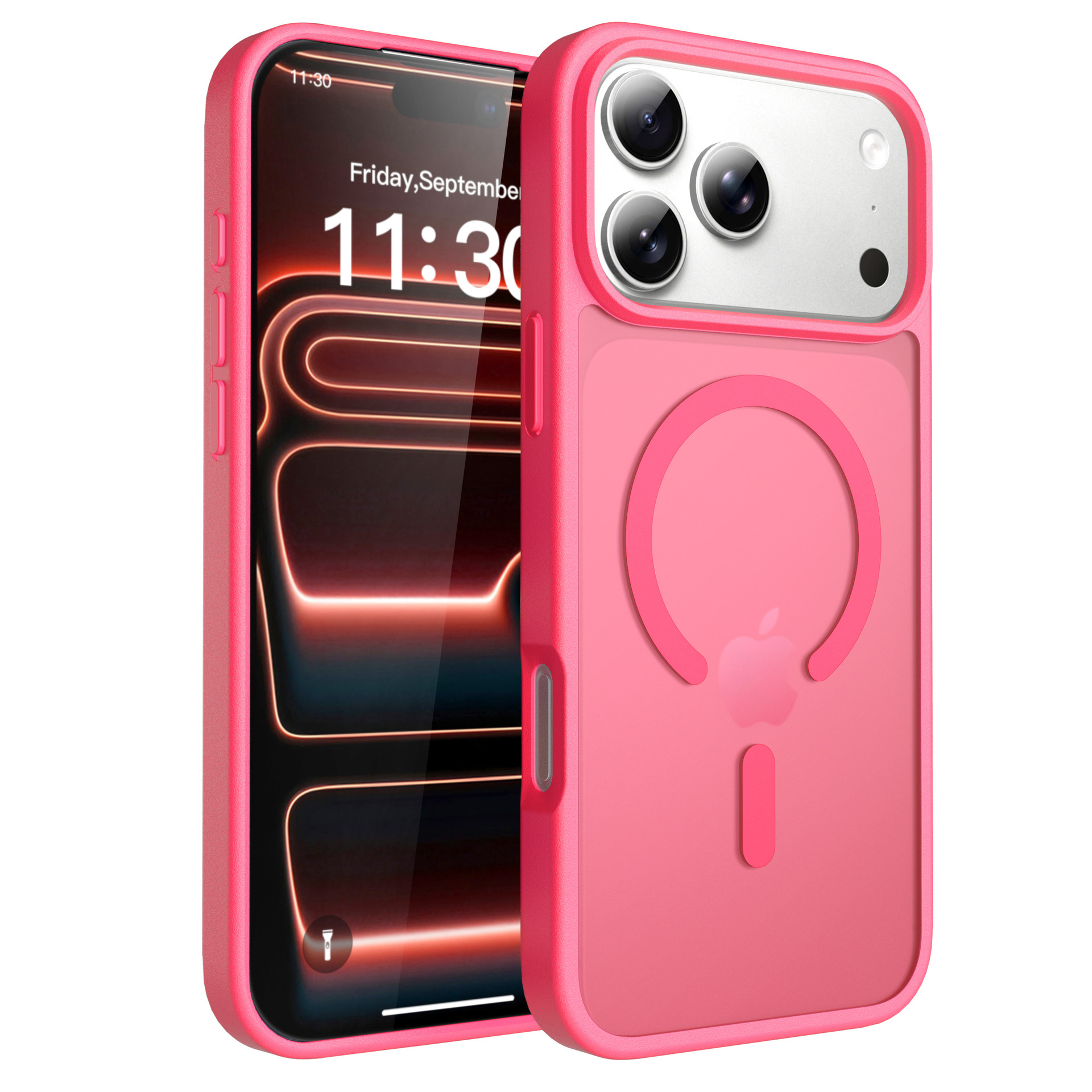 Cross-border Apple 17pm Phone Case Magnetic 16pro Skin Feel Anti-drop iPhone 15 Pro Max Matte Protective Cover