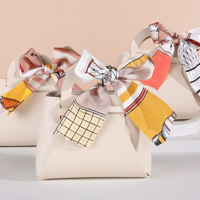 Children's Happy Candy Bag Leather Candy Bag Christmas Gift Bag with Diverse Styles