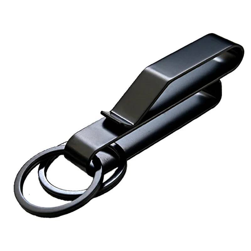 1Pc Stainless Steel Waist Hook Outdoor Detachable Chain Belt Clip Buckle Hanging Key Ring Holder Tool