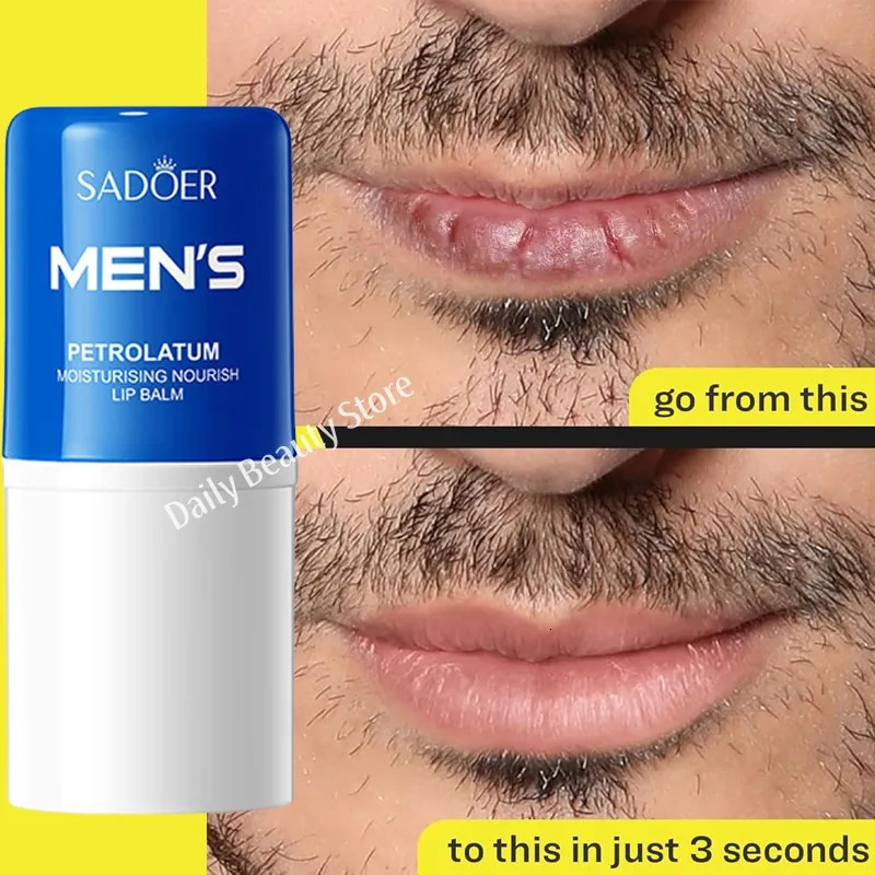 Men Lip Balm Moisturizing Hydration Fading Lip Lines Anti-Cracking Remove Dead Skin Refreshing And Not Greasy Exquisite Lip Care 260104