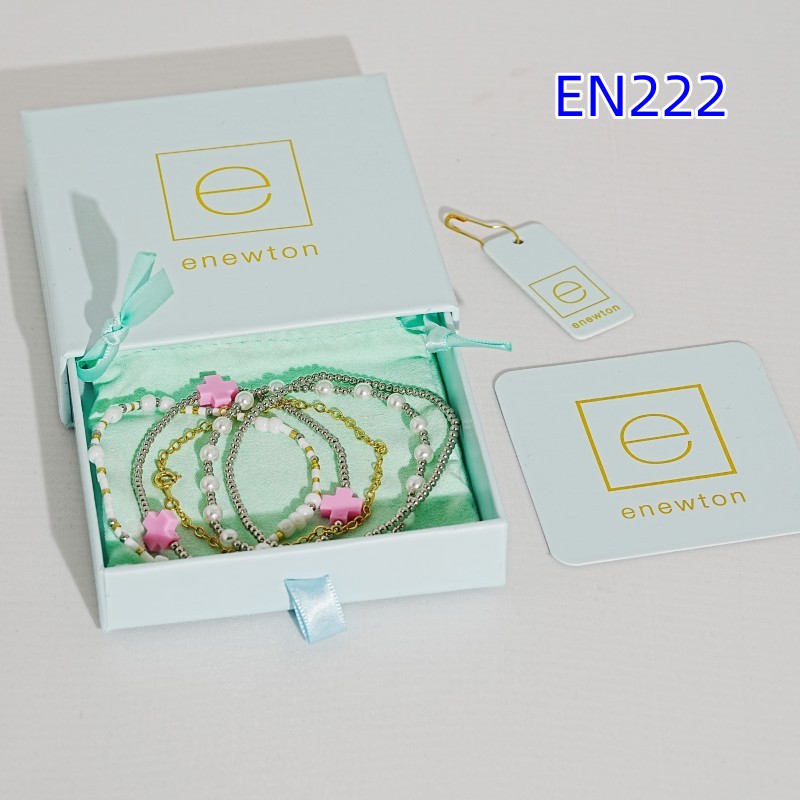YK new bracelet pink cross white pearl gold bead five fold bracelet fashionable high-end Valentine's Day gift daily matching fashion trend