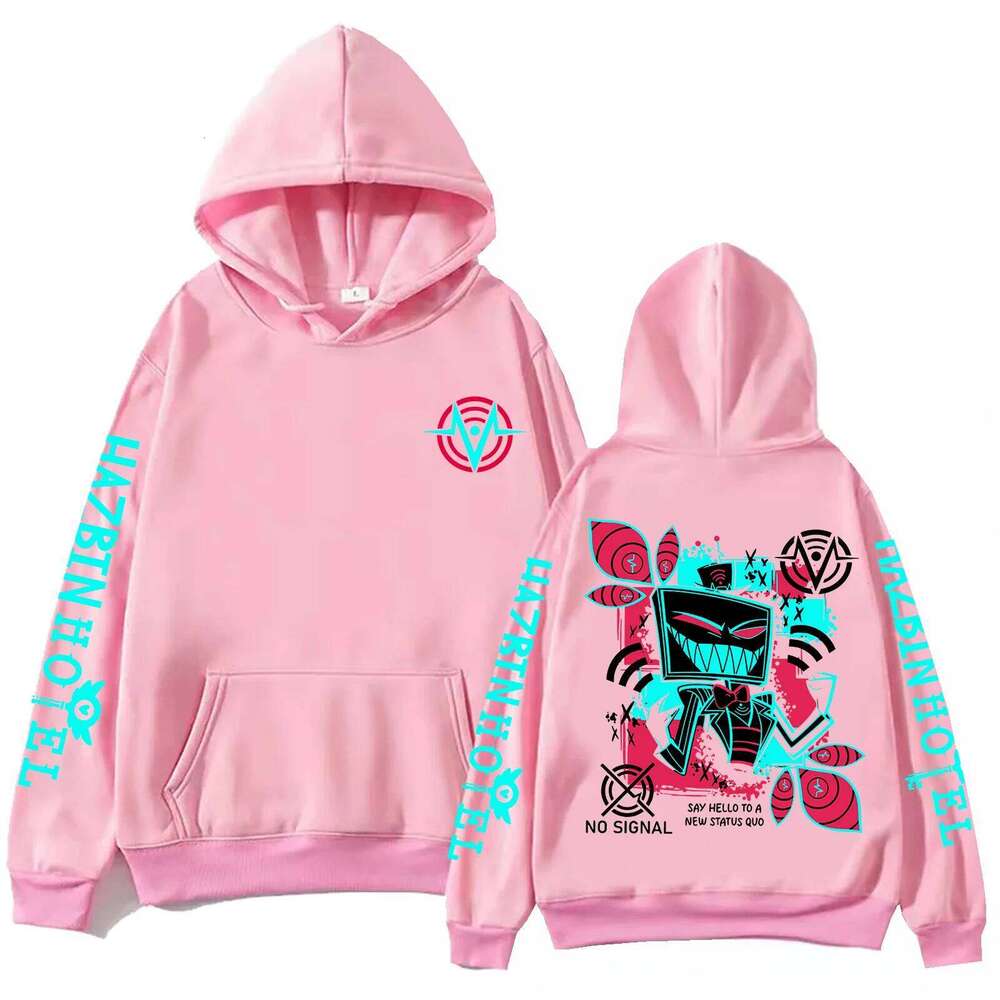 Hazbin Hotel Vox Print Hoodie Man Woman Harajuku Pullover Tops Sweatshirt X260107